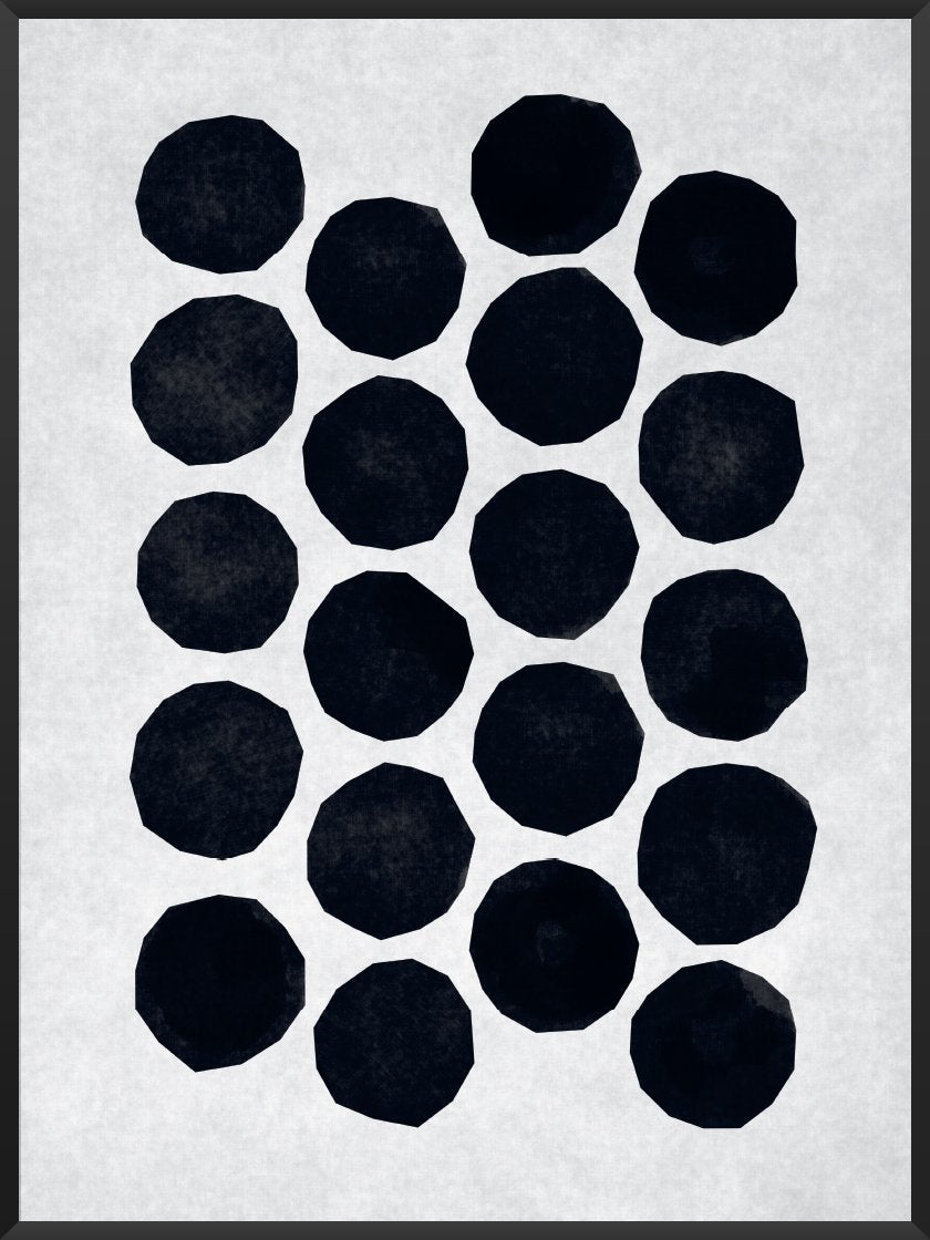 Collective Cutout - Abstract Dots Poster