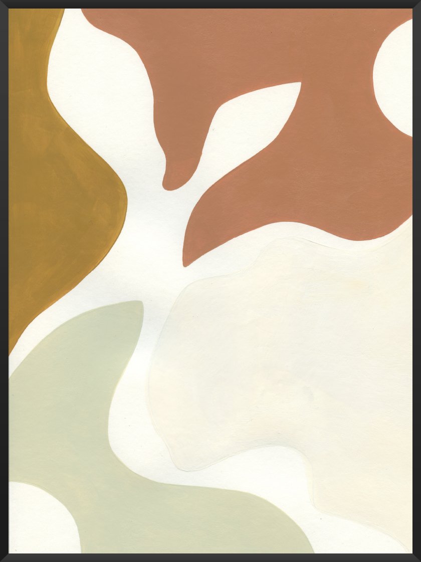 Earthy Shapes - Poster