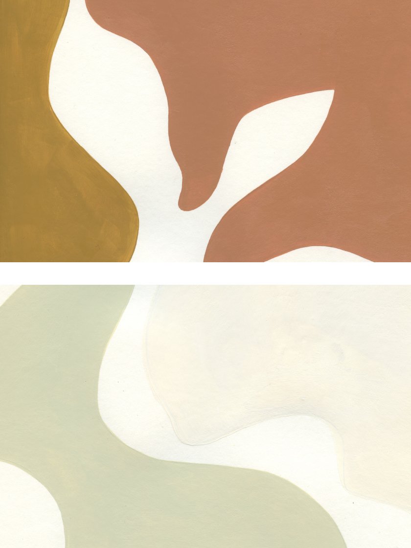 Earthy Shapes - Poster