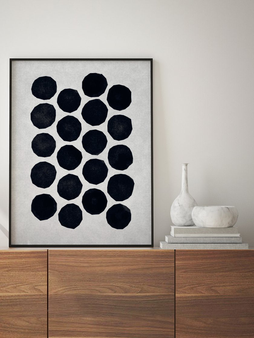 Collective Cutout - Abstract Dots Poster