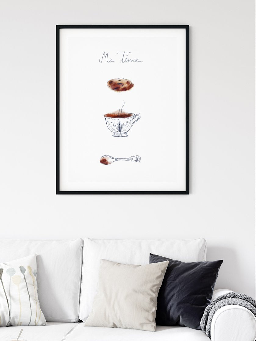 Me Time - Minimalist Coffee Poster