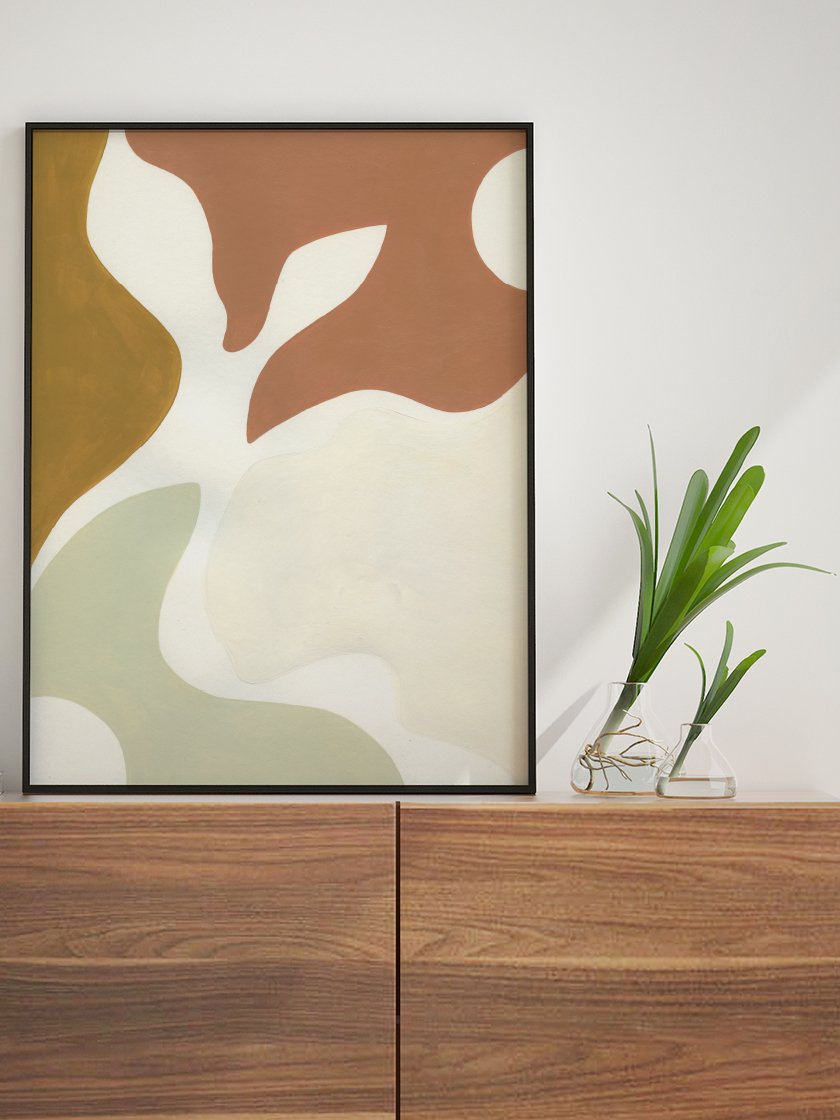 Earthy Shapes - Poster
