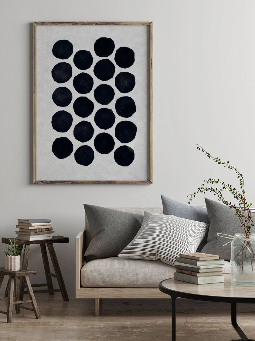 Collective Cutout - Abstract Dots Poster