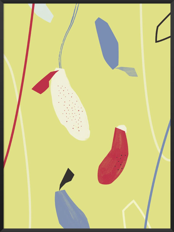 hanging-flowers-yellow-abstract-flowers-poster-product-picture
