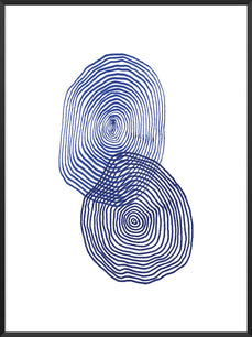 project-nord-les-cercles-blue-abstract-poster-product-picture
