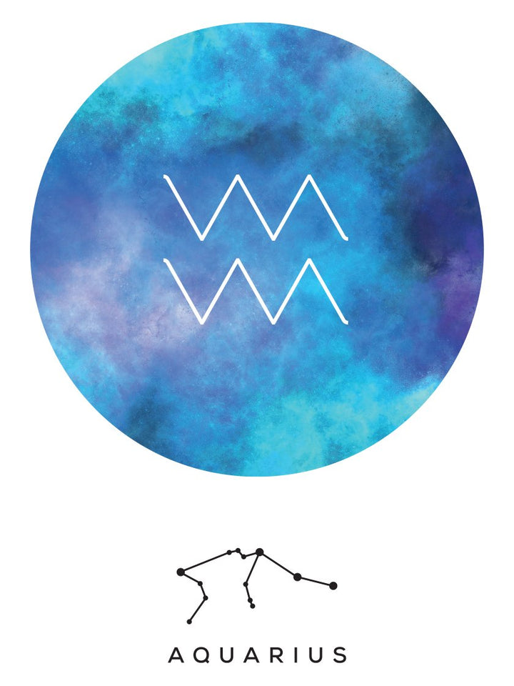 Aquarius - Aquarius Zodiac Sign Poster