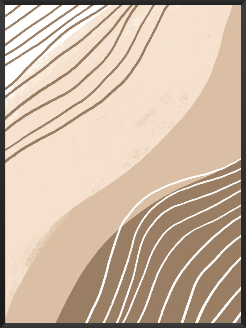 project-nord-beige-lines-poster-product-picture
