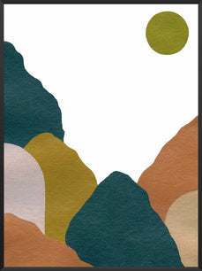 project-nord-abstract-blue-mountains-poster-product-picture