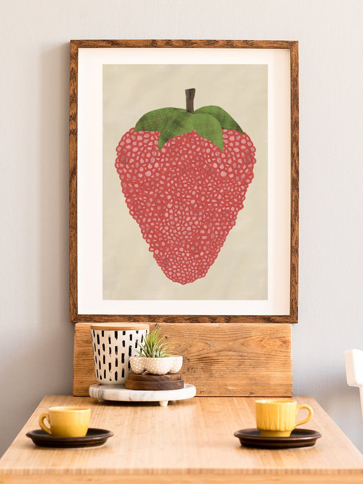 Bubble Strawberry - Poster