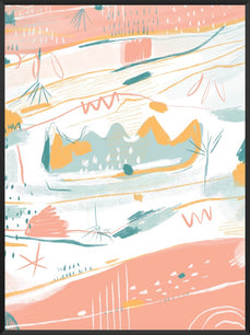 Carneval - Pastel Multicoloured Poster