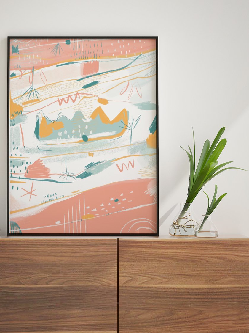 Carneval - Pastel Multicoloured Poster