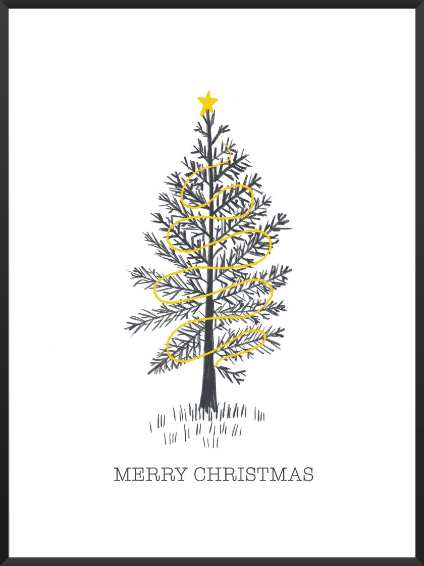 Minimalist Christmas Tree - Poster