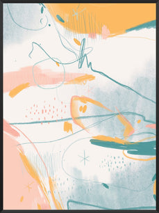 Cosy Beach - Summer Shapes Poster