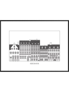 Nyhavn Outline - Poster