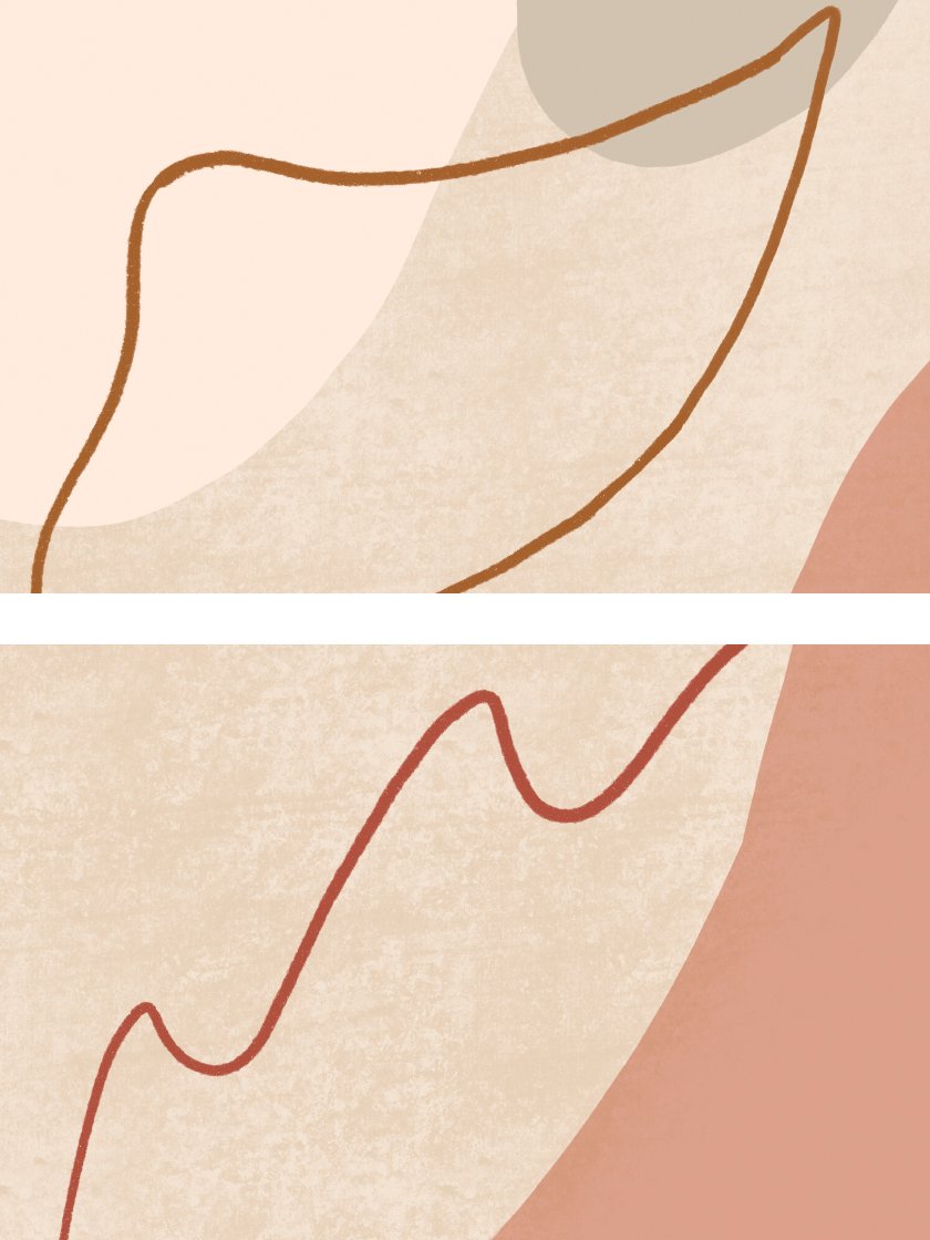 Minimalist Autumn - Beige Forms Poster