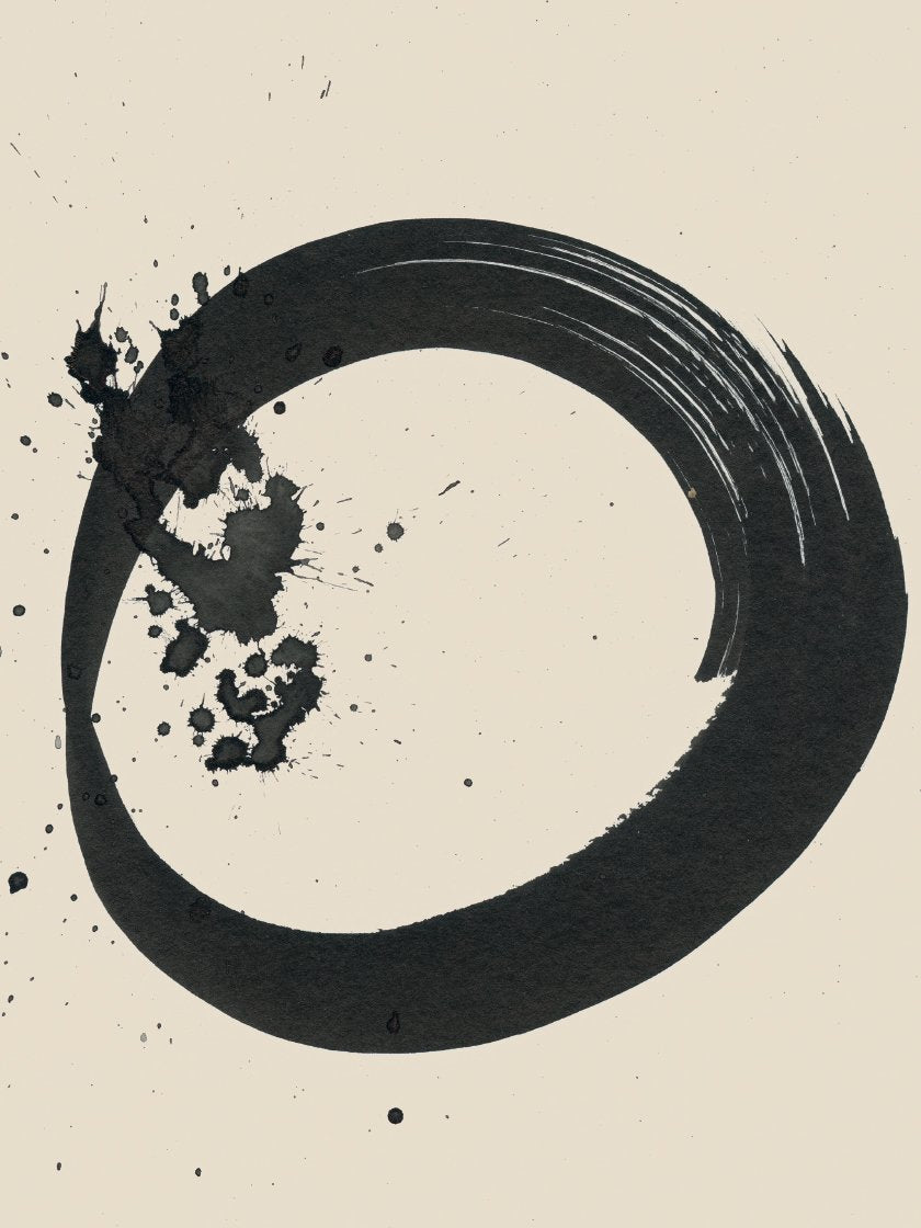 ENSO - Handpainted Circle Poster