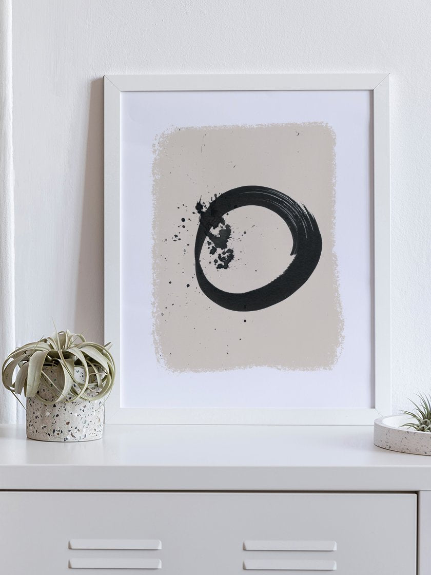 ENSO - Handpainted Circle Poster