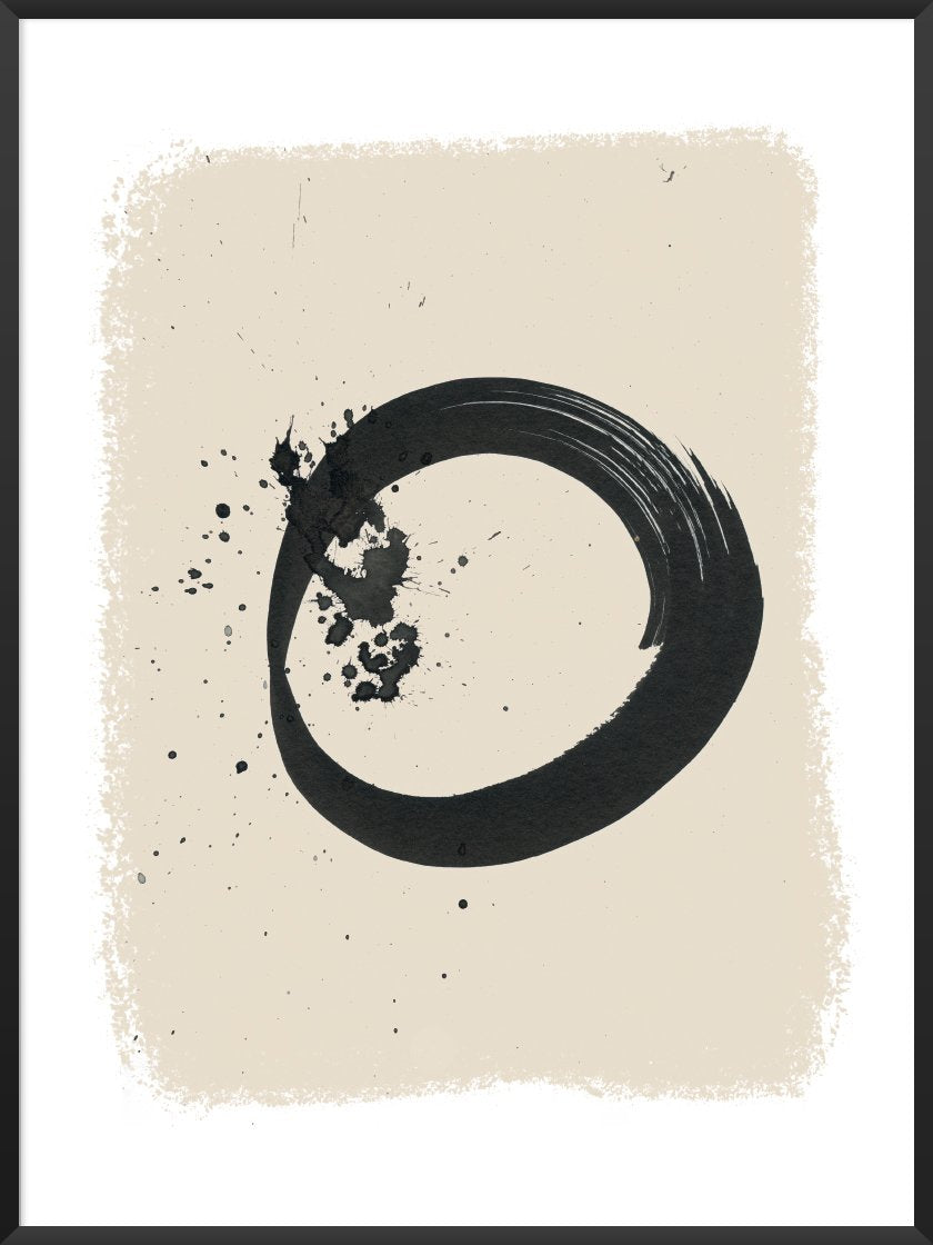 ENSO - Handpainted Circle Poster