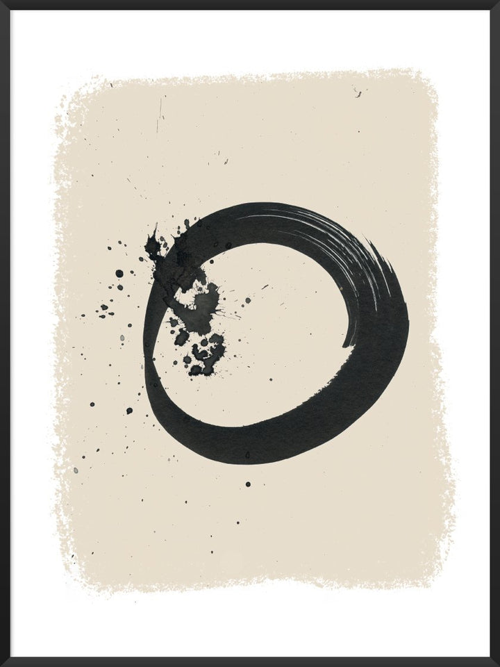 ENSO - Handpainted Circle Poster