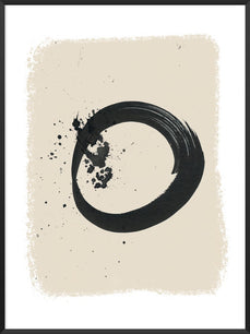 ENSO - Handpainted Circle Poster