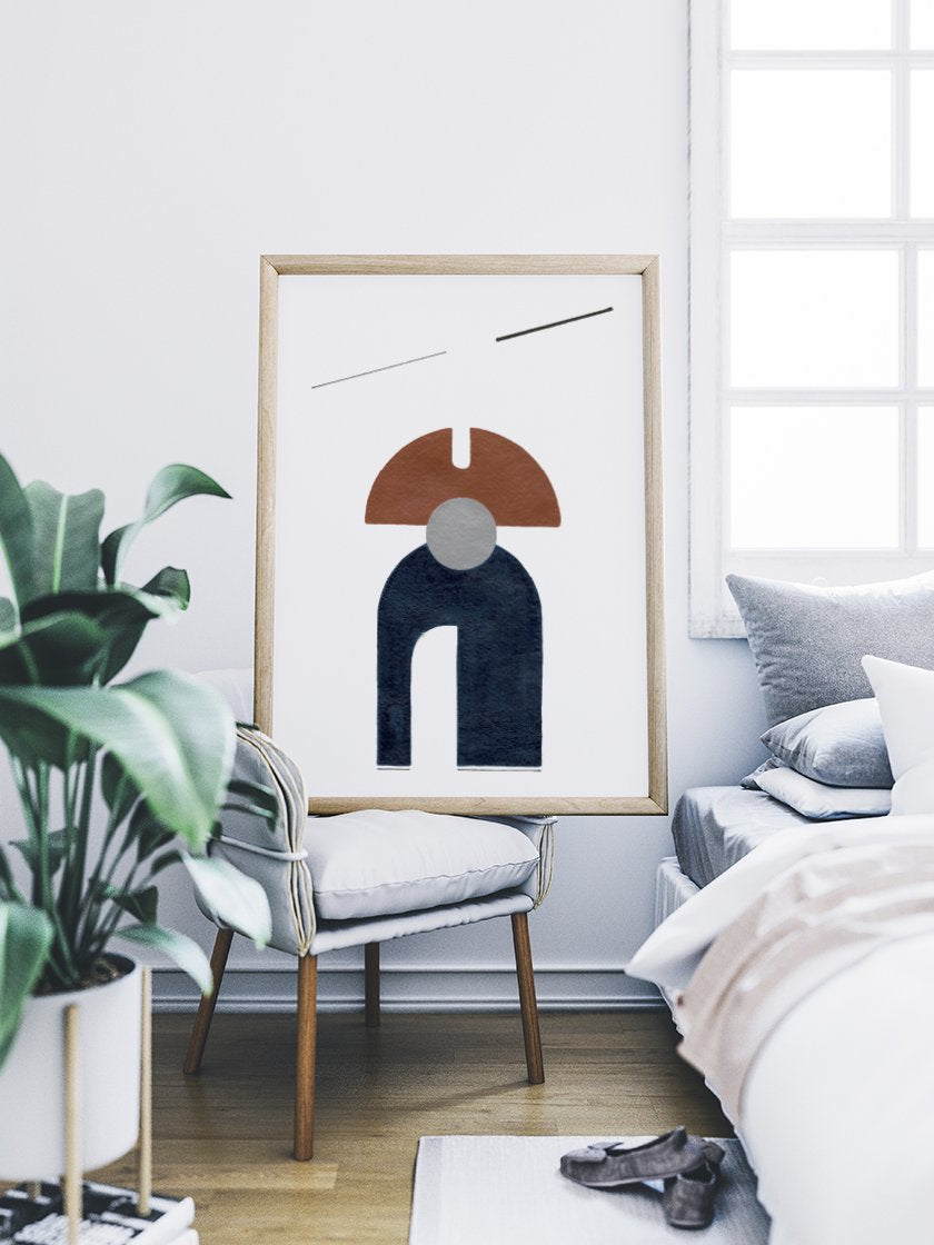 project-nord-irradiate-geometric-textures-poster-in-interior-bedroom