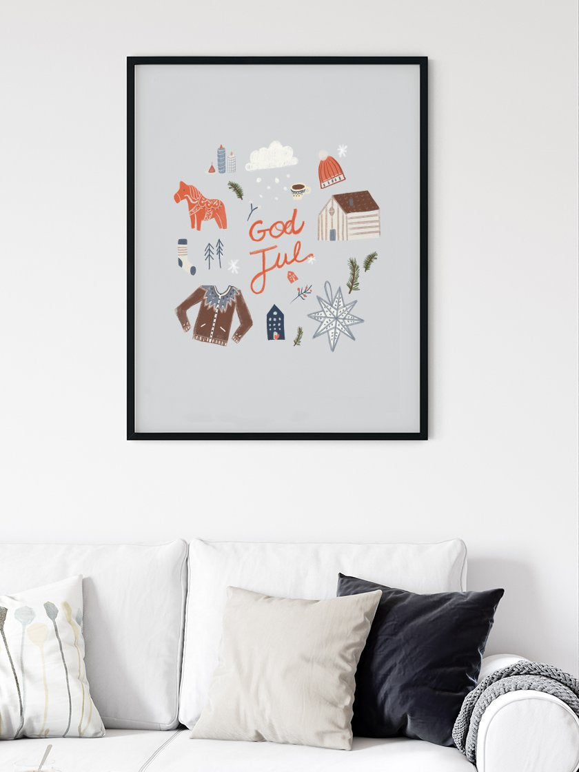 God Jul - Christmas Vibes Poster