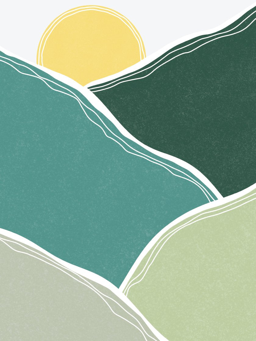 Morning Glory - Green Mountains Poster