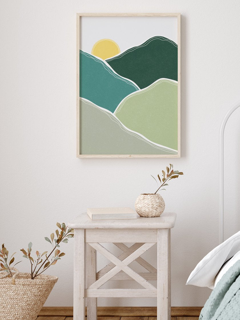 Morning Glory - Green Mountains Poster