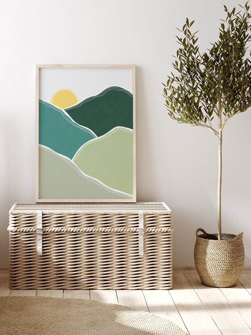 Morning Glory - Green Mountains Poster