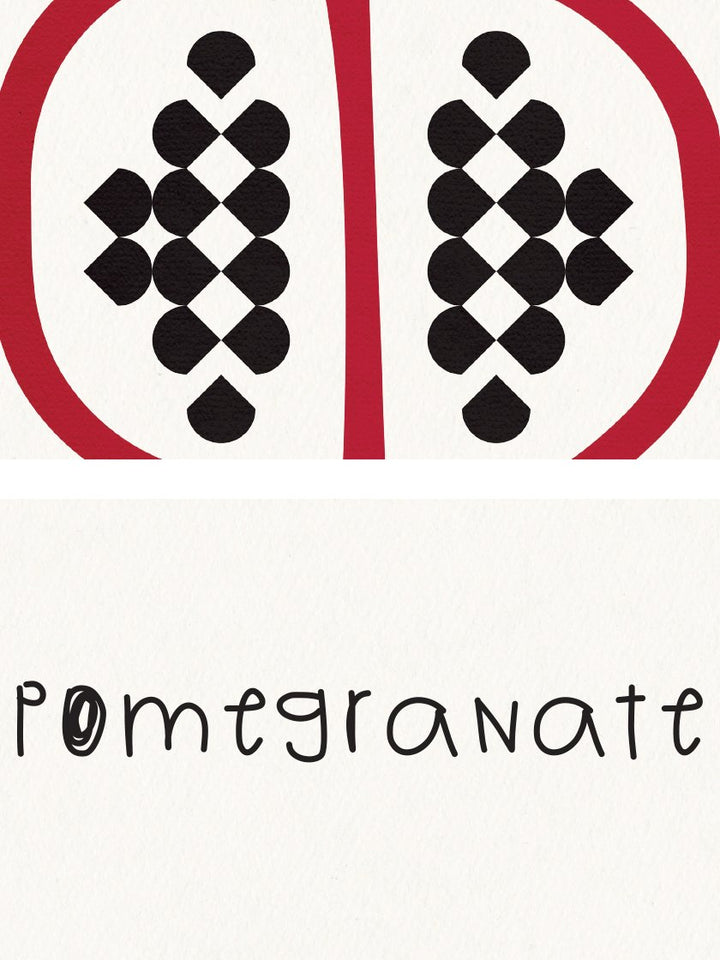 Pomegranate - Granatapfel Kinderzimmer Poster