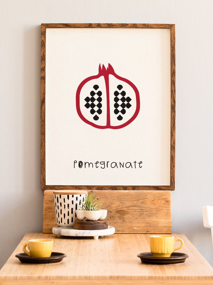 Pomegranate - Granatapfel Kinderzimmer Poster