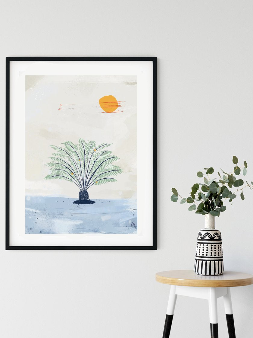 Blaue Palme - Poster