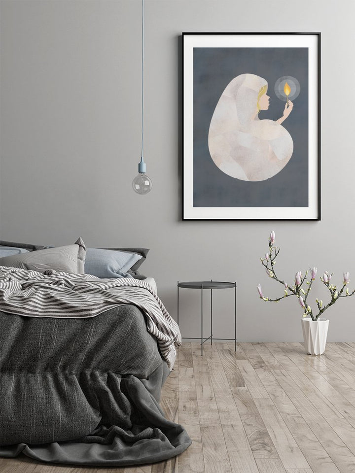 Das kleine Mädchen mit den Schwefelhölzern von Andersen - Andersen Mädchen mit den Schwefelhölzern Poster