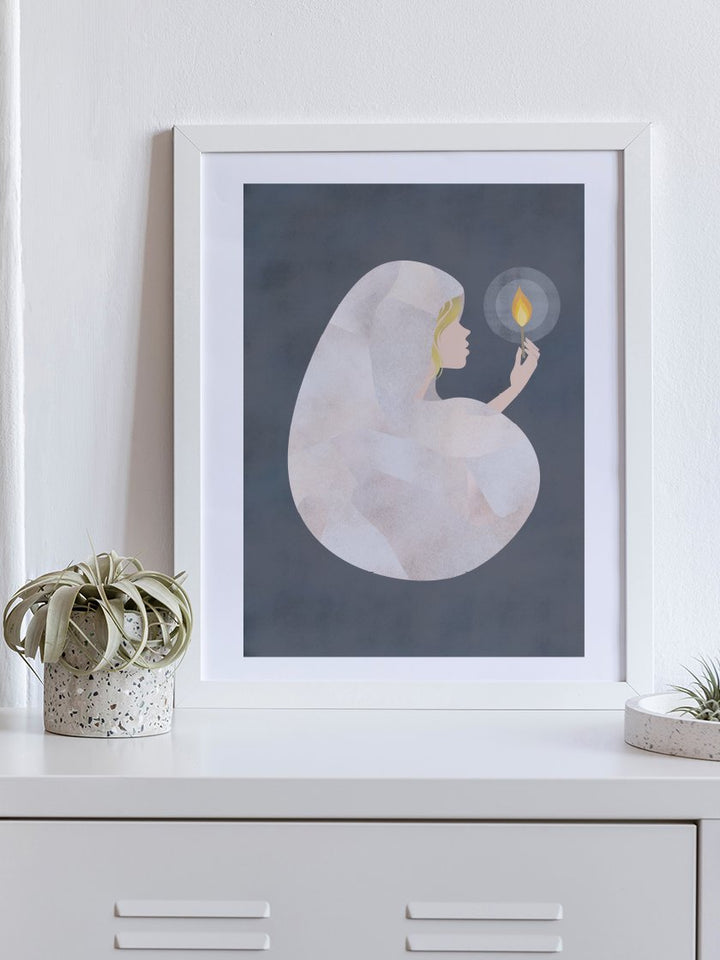Das kleine Mädchen mit den Schwefelhölzern von Andersen - Andersen Mädchen mit den Schwefelhölzern Poster