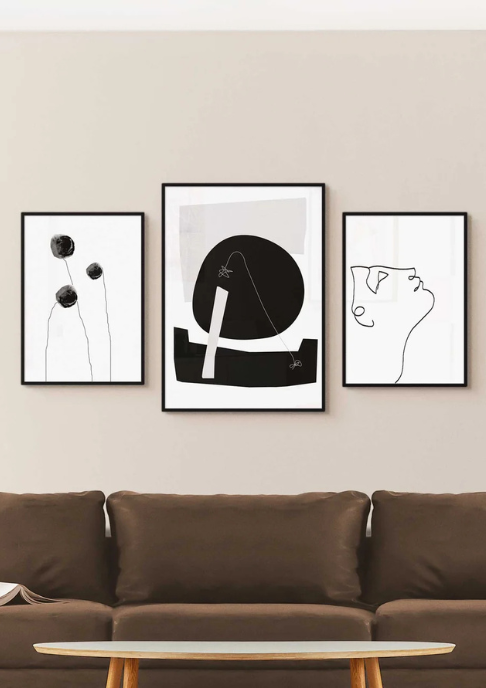 Nordic Minimalistic 3er Poster Set