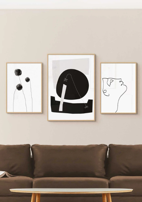 Nordic Minimalistic 3er Poster Set