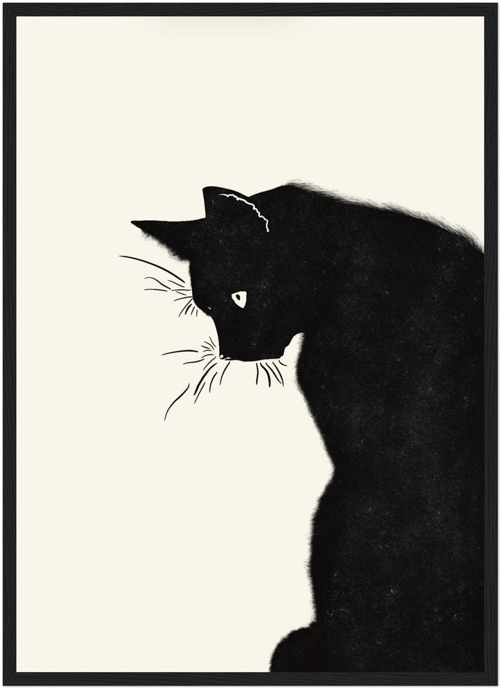 Wachsame Katze - Poster