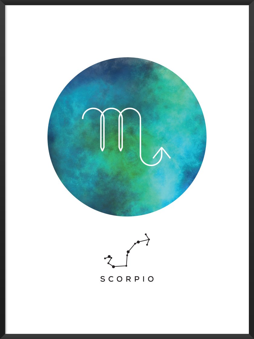 Skorpion - Skorpion Sternzeichen Poster