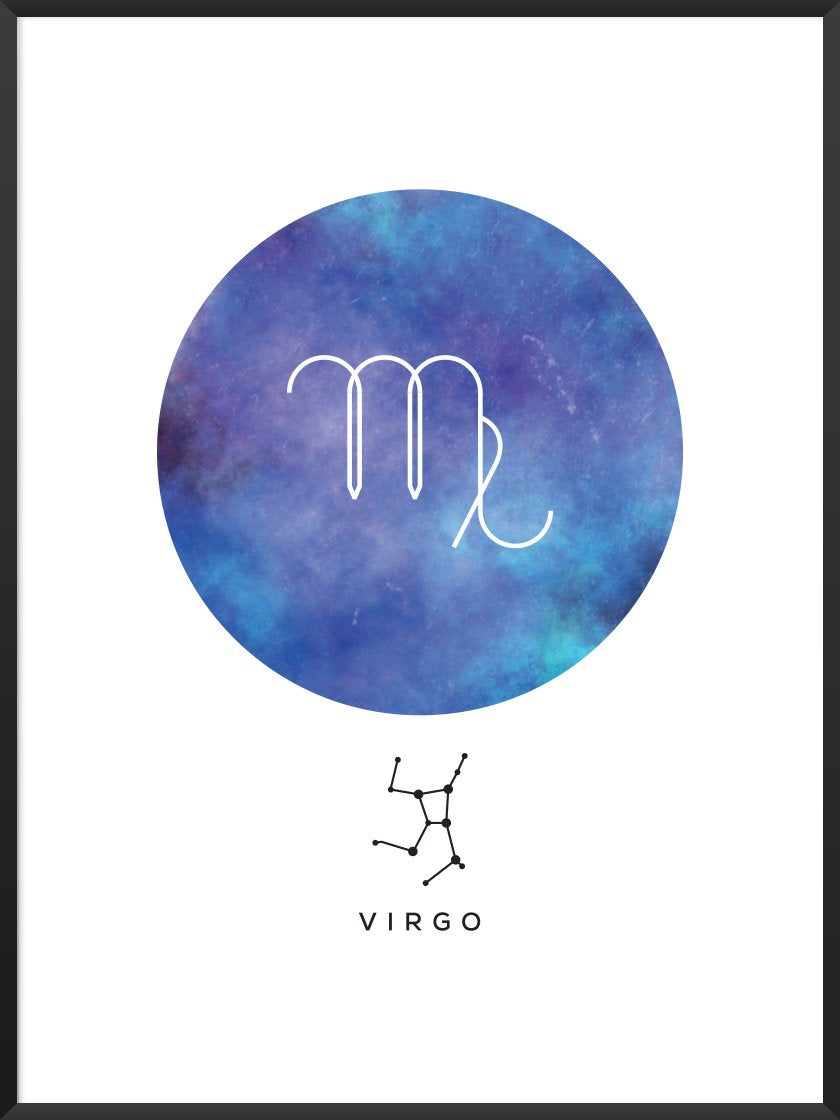 Virgo - Virgo Zodiac Sign Poster