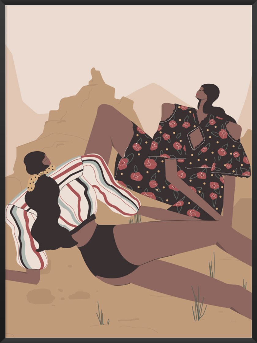 girls,-picnic-in-the-desert-poster-product-picture