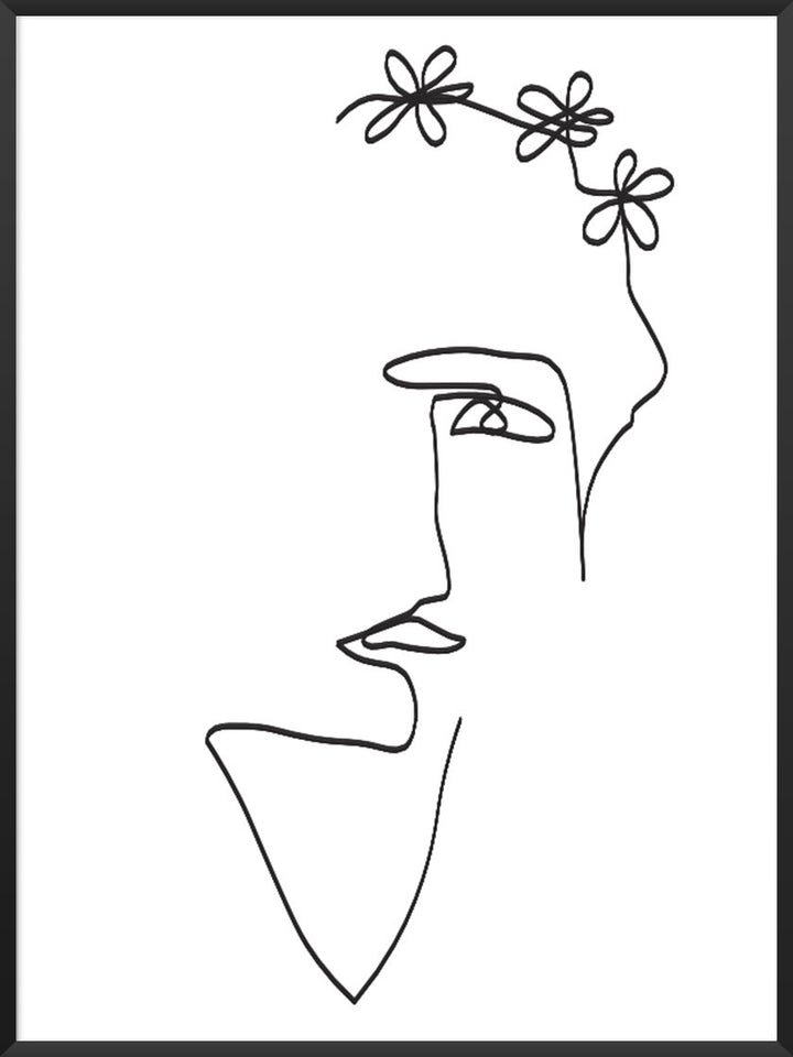 flower-lady-single-line-art-poster-product-picture