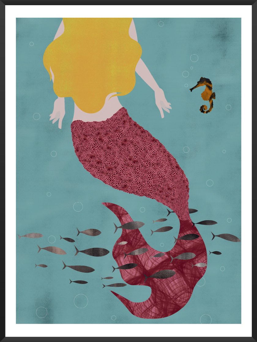 Die kleine Meerjungfrau von Andersen - Andersen Kleine Meerjungfrau Poster