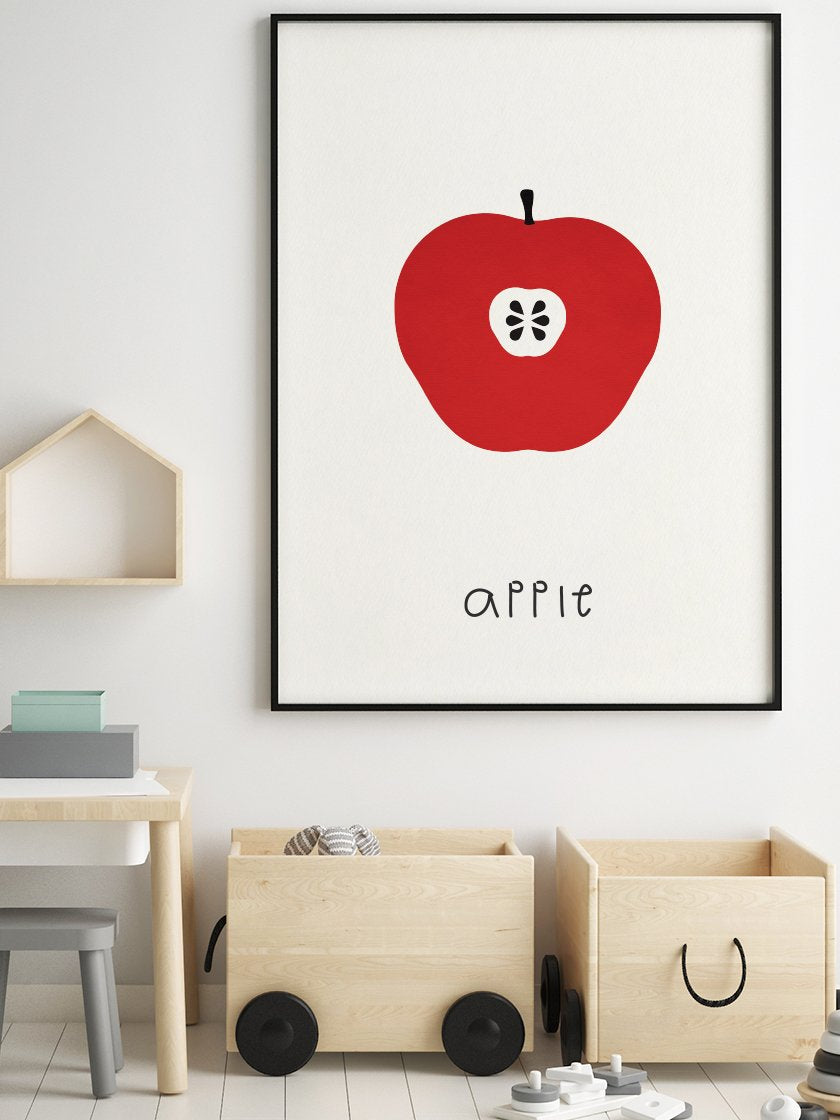 Apple - Apple Kids Room Poster