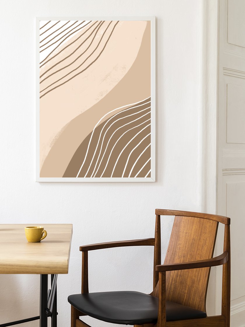 project-nord-beige-lines-poster-in-interior-living-room