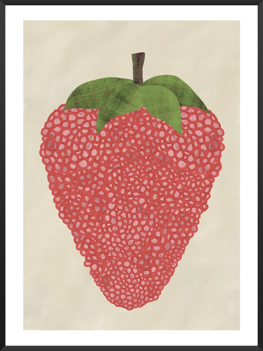 Bubble Strawberry - Poster