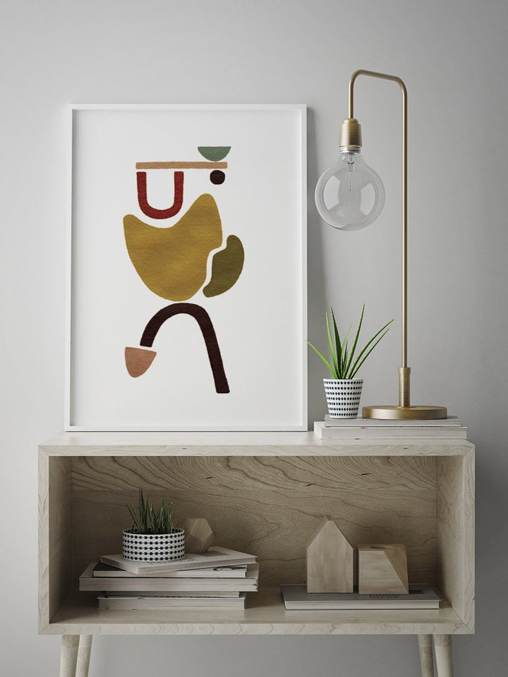 carrying-hand-painted-abstract-poster-in-interior-hallway