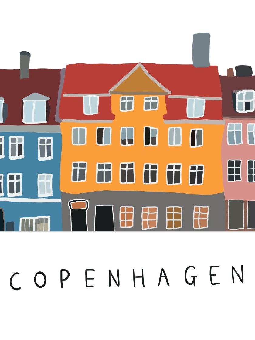 Kopenhagen - City DACH Project – Poster Nord