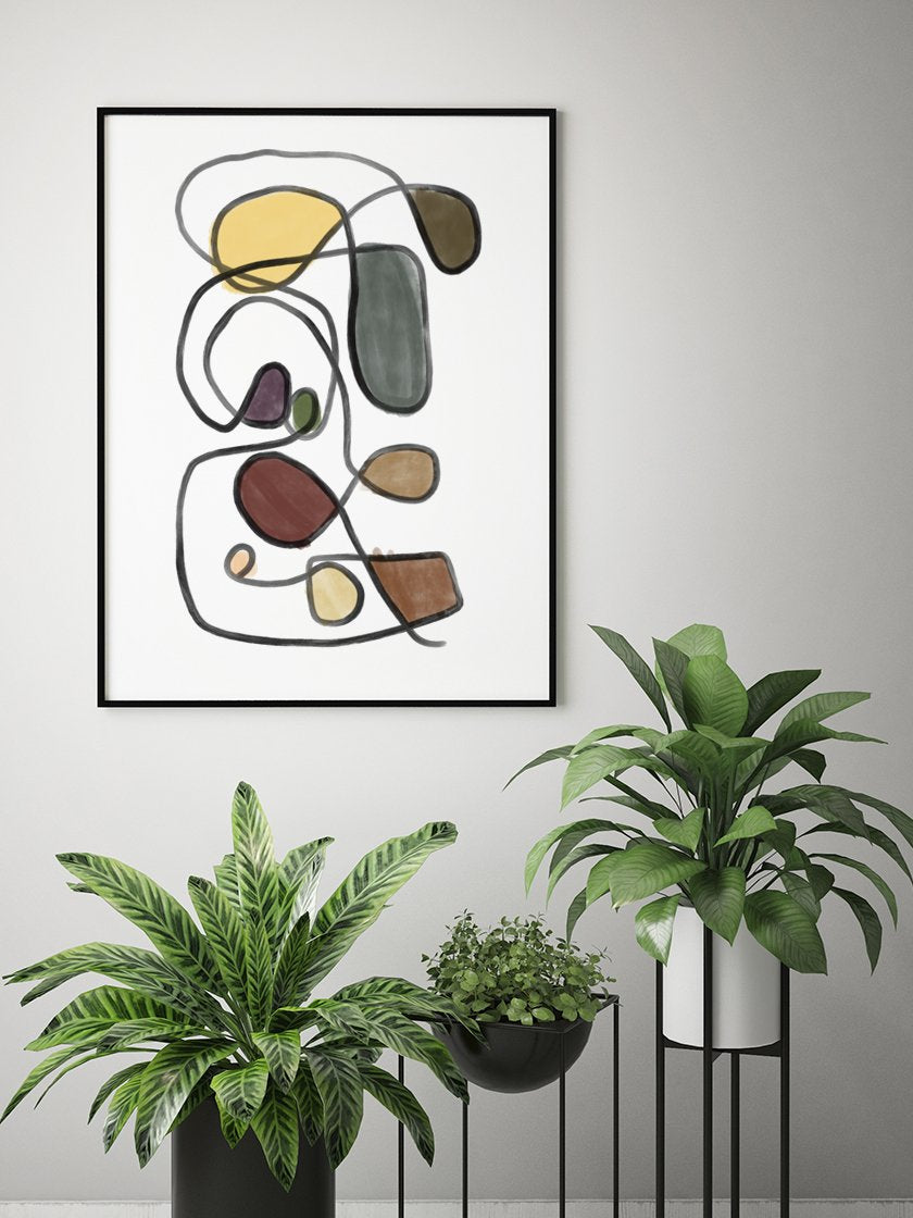 finding-my-way-abstract-colourful-lines-poster-in-interior