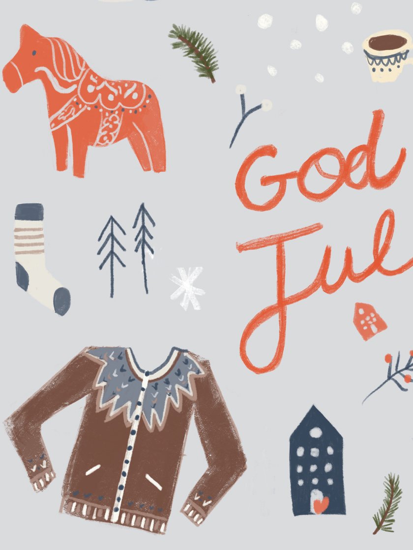 God Jul - Christmas Vibes Poster