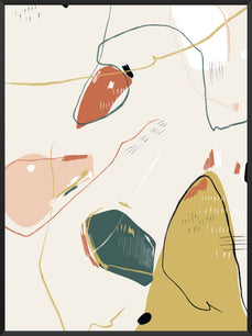 Hygge Sunshine - Abstract Shapes and Lines Poster